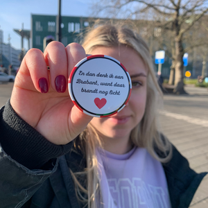 Carnaval button - EN DAN DENK IK AAN BRABANT